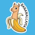 BanannaLlama Banana Llama Sticker
