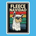 Fleece Navidad Llama Sticker