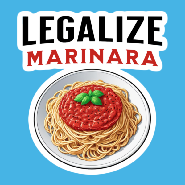 Legalize Marinara Spaghetti Pasta Sticker