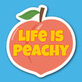 Life Is Peachy Peach Sticker