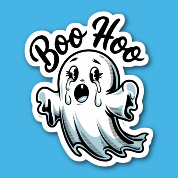 Boo Hoo Ghost Sticker