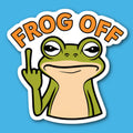 Frog Off Sticker