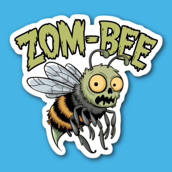 Zom-Bee Bee Sticker