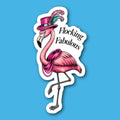 Flocking Fabulous Flamingo Sticker