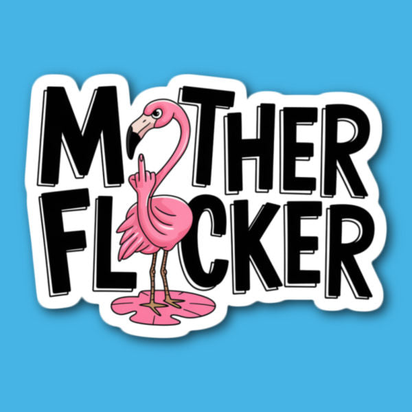 Mother Flocker Flamingo Sticker