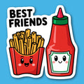 Best Friends Ketchup & Fries Sticker