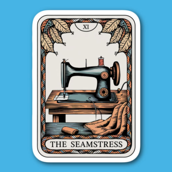 The Seamstress Sewing Sticker