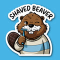 Shaved Beaver Sticker