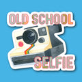 Old School Selfie Polaroid Camera Sticker