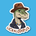 Lickalotapus Lesbian Dinosaur Sticker