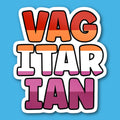 Vagitarian Lesbian Pride Sticker