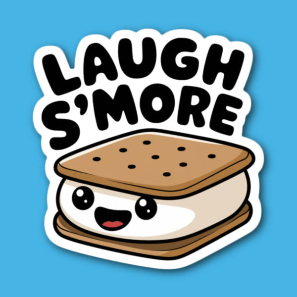 Laugh S'More S'Mores Sticker