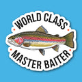 World Class Master Baiter Fishing Sticker