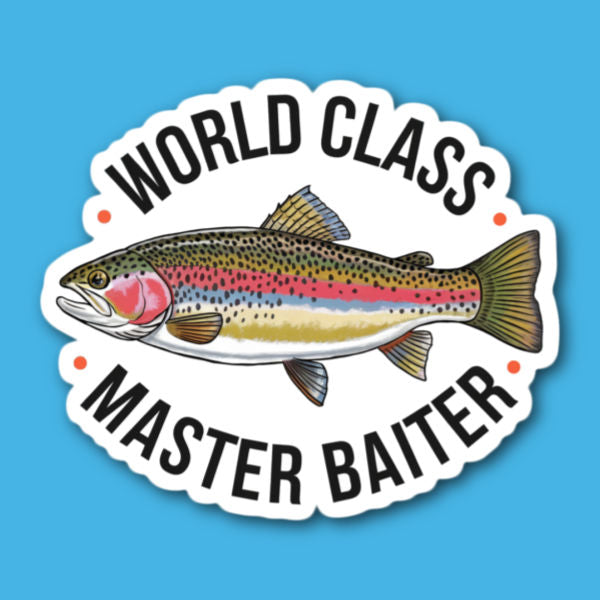 World Class Master Baiter Fishing Sticker