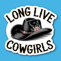 Long Live Cowgirls Cowboy Hat Sticker