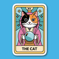 The Cat Tarot Card Sticker
