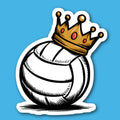 Volleyball With Crown Sticker