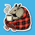 Armadillo With Hot Drink Sticker