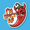 I'm Spicy AF Pepper Sticker