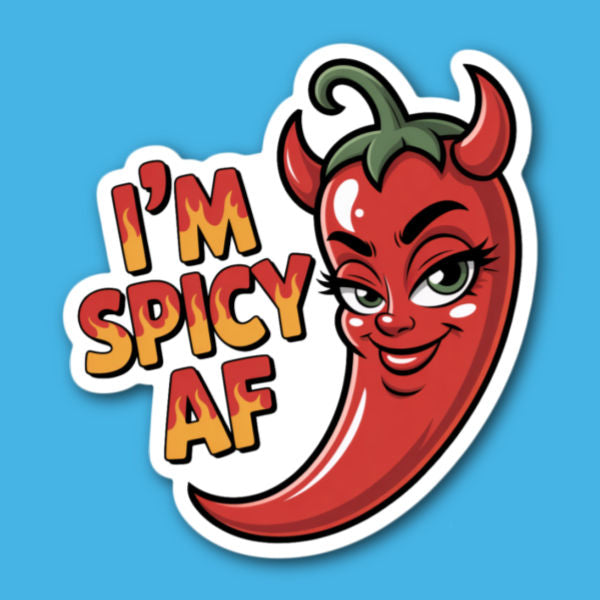 I'm Spicy AF Pepper Sticker