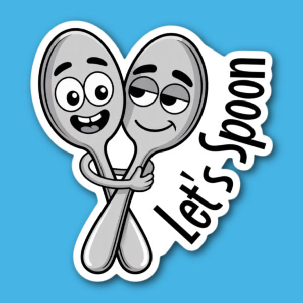 Let's Spoon Sticker