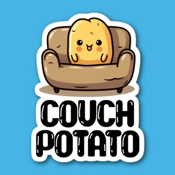 Couch Potato Sticker