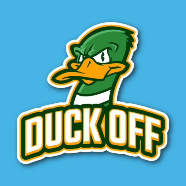 Duck Off Sticker