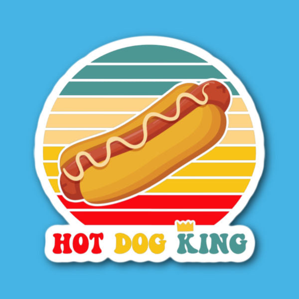 Hot Dog King Sticker