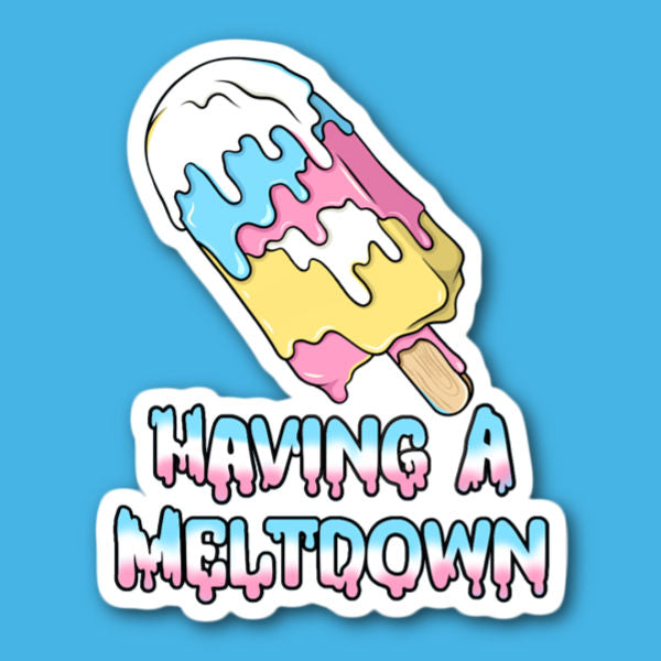 Having A Meltdown Ice Cream Sticker