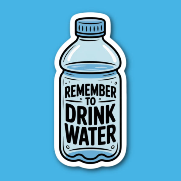 Remember To Drink Water Sticker