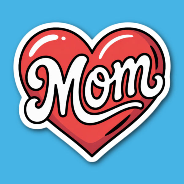 Mom Heart Sticker