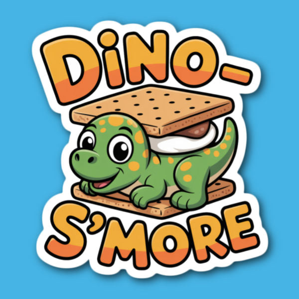 Dino-S'more Sticker