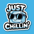 Just Chillin' Ice Cube Sticker