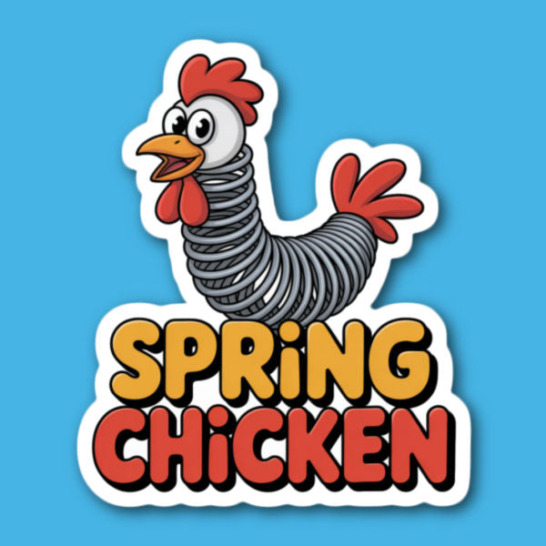Spring Chicken Sticker