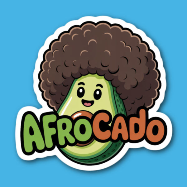 Afrocado Avacado Sticker