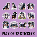 Bernese Mountain Dog Sticker Pack - Includes 12 Stickers